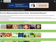 Tablet Screenshot of free-online-mahjong.com